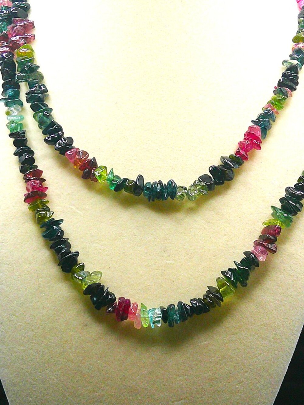 32" Multi Stone Vintage Necklace